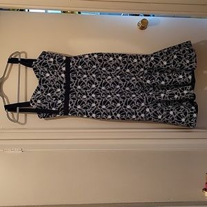 J Crew Eyelet Midi Dress with Flounce Hem